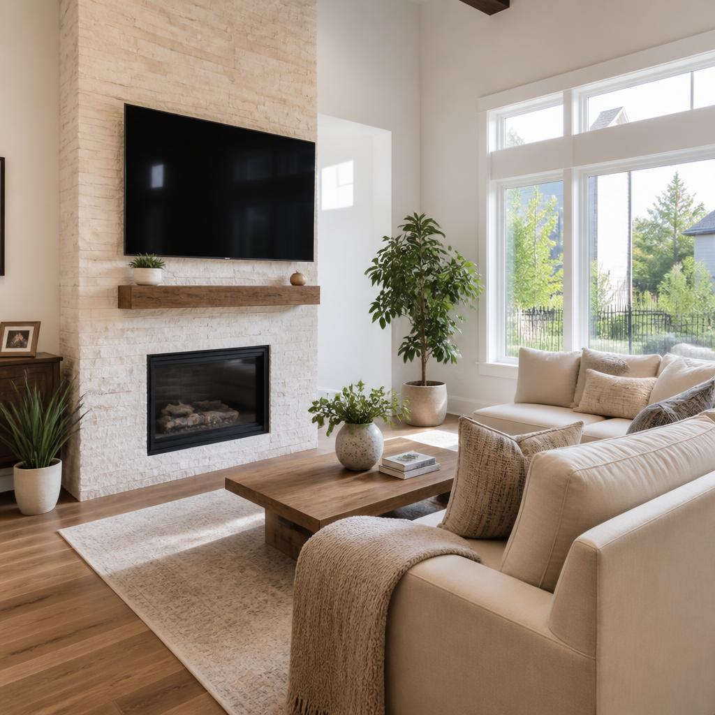 Above-fireplace install